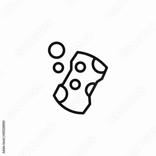 sponge with bubbles icon sign vector