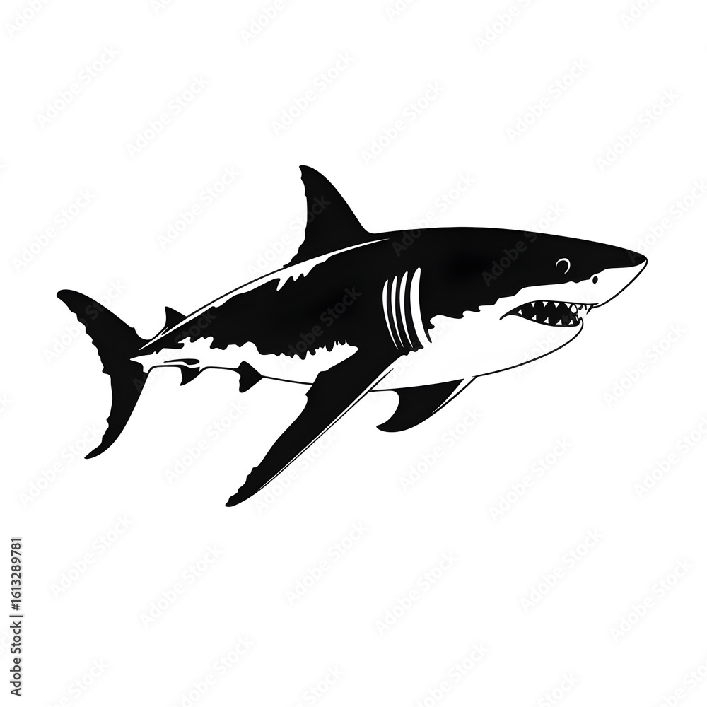Obraz premium great white silhouette