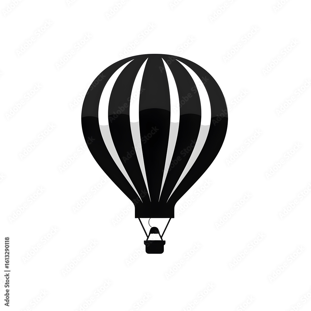 Naklejka premium hot air balloon silhouette