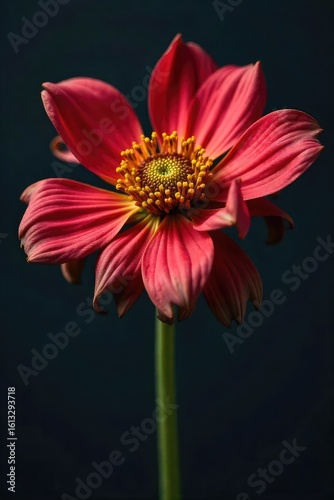 Close-up view of a wilting flower, petals browning and decaying, symbolizing the finality of death and complete annihilation , despair, mortality, lifelessness