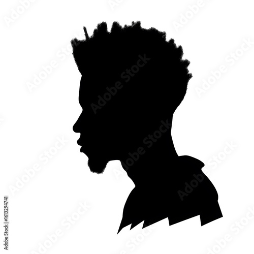 afro american silhouette