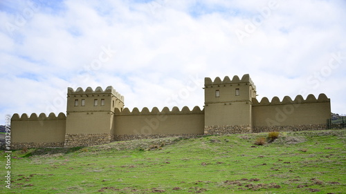 TURKIYE.HATTUSA.  It was the capital of the Hittite Empire . The first traces of settlement on the site date back to the 6th millennium BC.In the photo Reconstructed city walls of Hattusa
