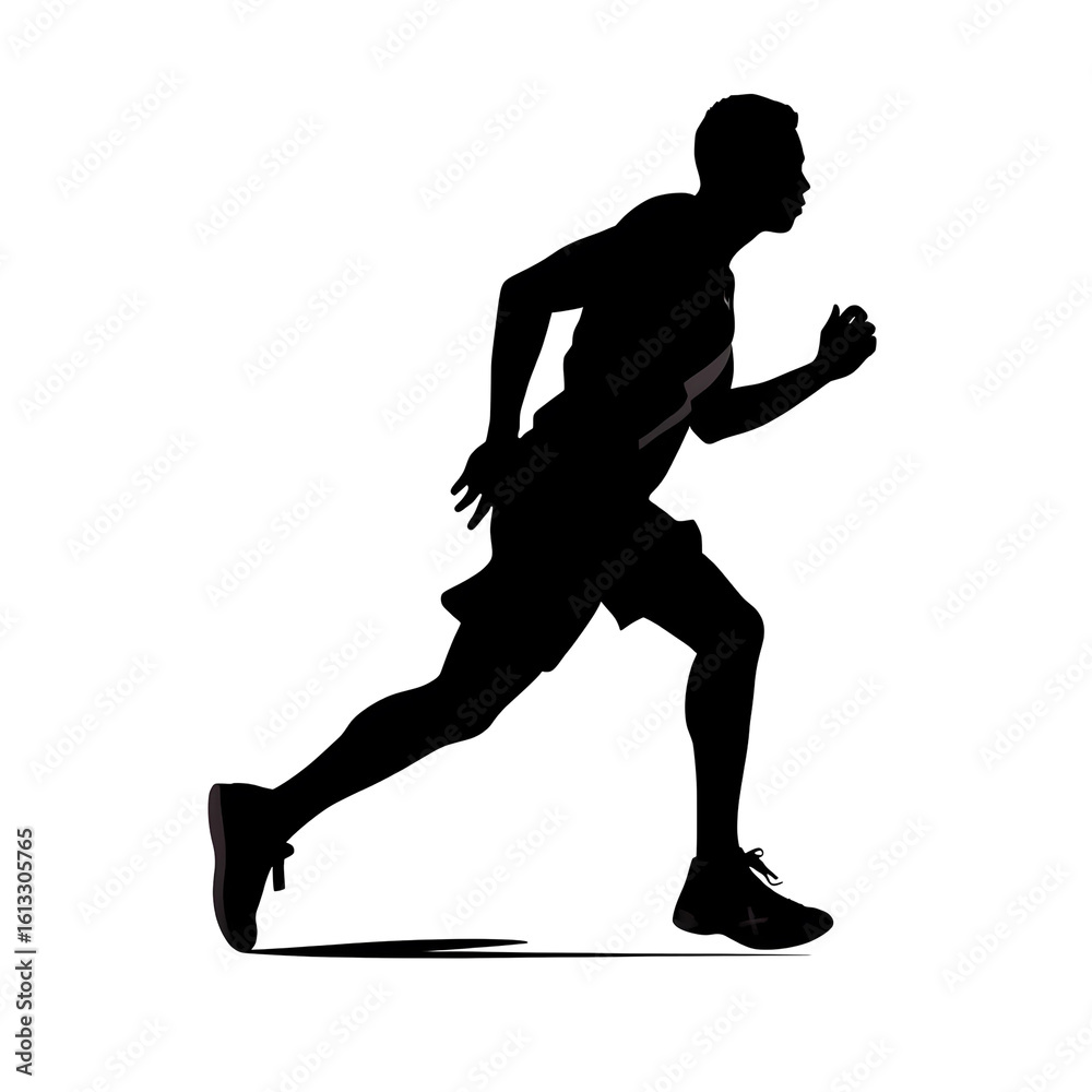 Fototapeta premium athlete silhouette