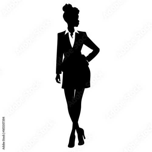 business lady silhouette