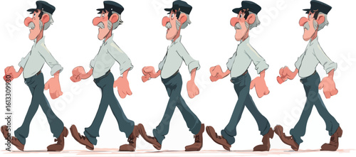 walking image sequence 