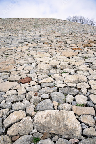 Fototapeta Naklejka Na Ścianę i Meble -  TURKIYE,HATTUSA,It was the capital of the Hittite Empire in the Late Bronze Age. The first traces of settlement on the site date back to the 6th millennium BC.In the photo The Rampart
