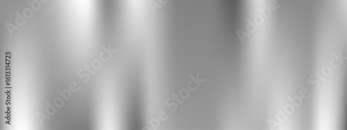 Silver glossy mirror gradient texture vector background