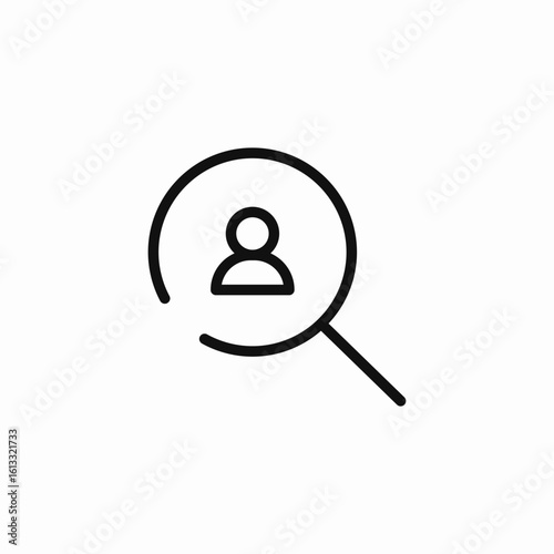find user search icon sign vector