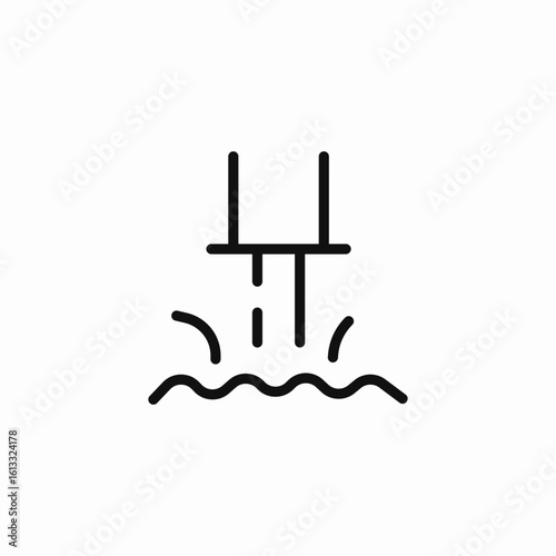 water pollution industrial icon sign vector