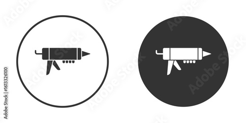 Sealants gun icon vector graphics in trendy flat design.