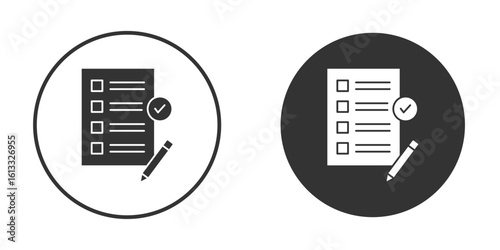 Requirements icon vector graphics in trendy flat design.