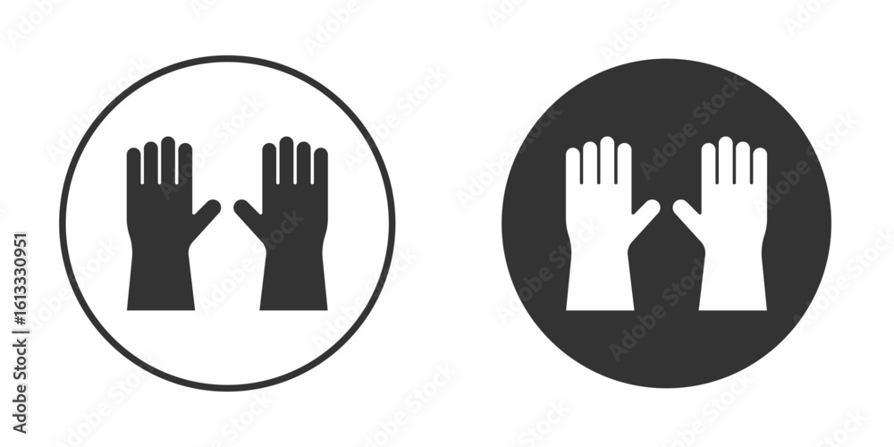 Gloves icon vector graphics in trendy flat design. Gloves icon vector graphics in trendy flat design.