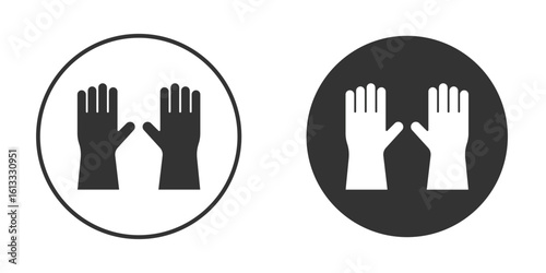 Gloves icon vector graphics in trendy flat design.