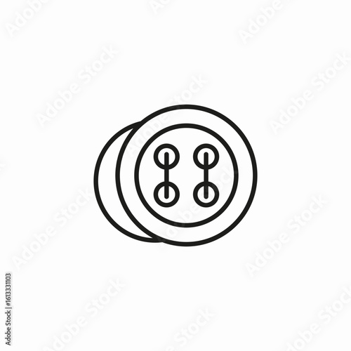two circular buttons icon sign vector