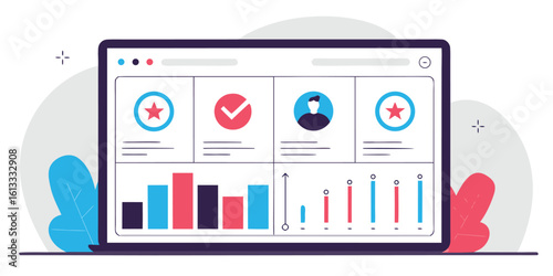 Employee Performance and KPI Dashboard illustration