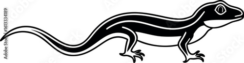Lizard Silhouette Reptile Animal Graphic Vector