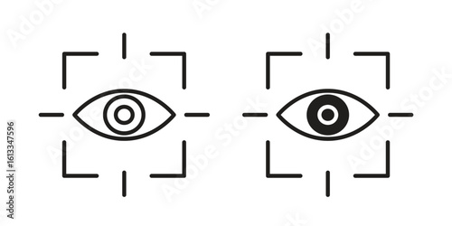 Trackability icon vector in thin line and flat style with editable stroke