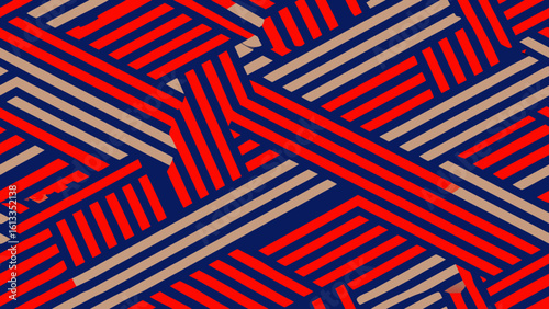 abstract geometric patterns with stripes red blue backgrounds for decorative backdrop can be used wallpaper, pattern fills, web page, surface textures, book cover,colored background, blue background, 