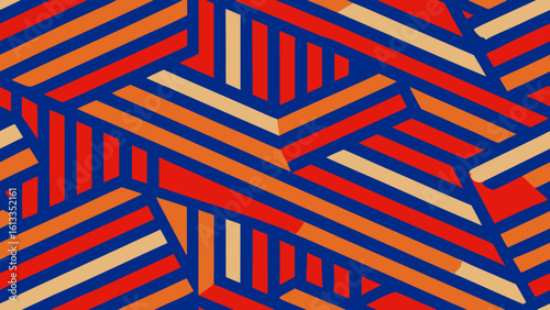 abstract geometric patterns with stripes red blue backgrounds for decorative backdrop can be used wallpaper, pattern fills, web page, surface textures, book cover,colored background, blue background, 