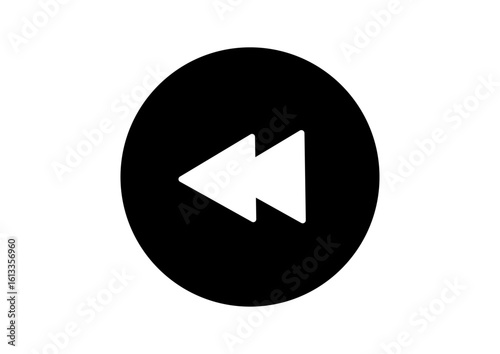 Free Download シンプル巻き戻しアイコン素材 - GFXLoad