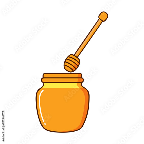 honey dripping from a jar