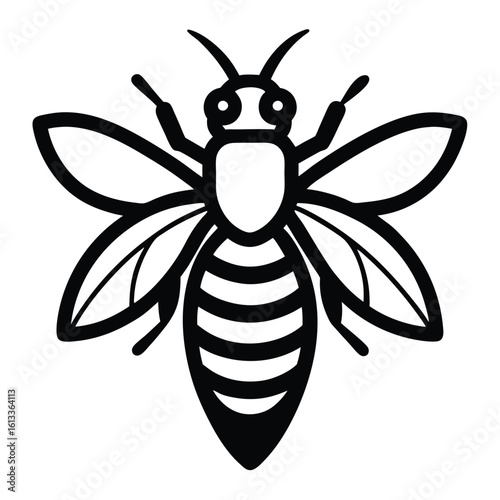 Solid color Wool Carder Bee animal vector design