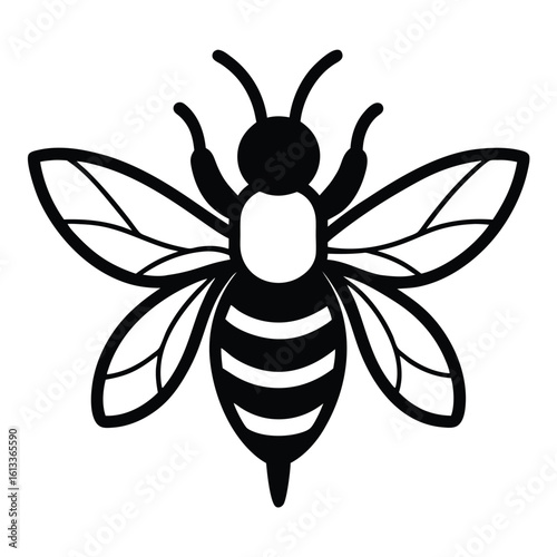 Solid color Wool Carder Bee animal vector design