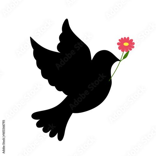 Bird icon vector image. Bird logo