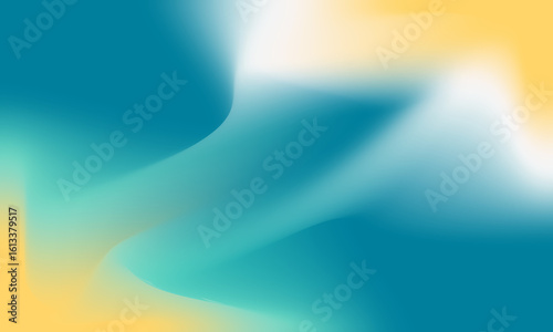Abstract Gradient Background with Teal and Yellow Tones