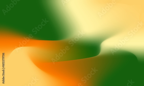 Abstract Gradient Background with Orange and Green Hues