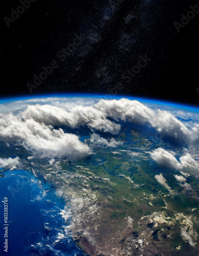 宇宙 地球 earth Generative AI	
