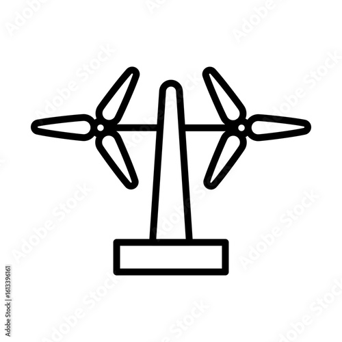 Wind Energy Farm icon design