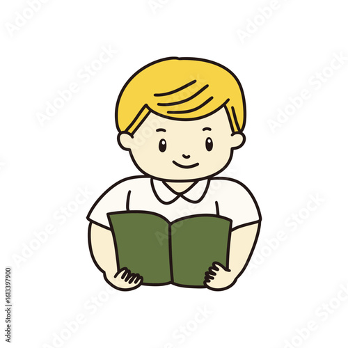 Illustration of a student studying while attending class