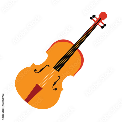 violin isolated on white