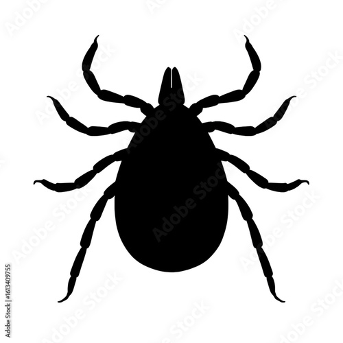 A tick silhouette vector style 