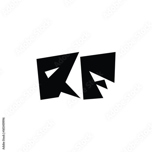 Free Download RF monogram logo design letter text name symbol monochrome logotype alphabet character simple logo - GFXLoad
