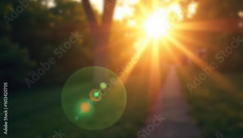 Intense sunlight lens flare, high-res overlay , sun beam, golden flare