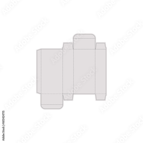 die cut , bleed line, creasing line design, length 16.5 cm, width 8 cm, height 4 cm