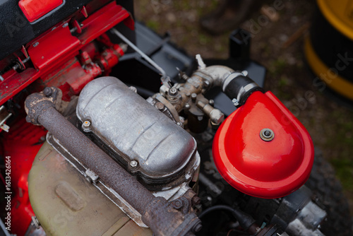 Tractor engine air filter cover