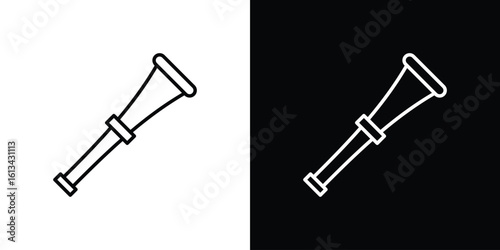 Vuvuzela icon collection. Line vector sign, symbol for web and mobile