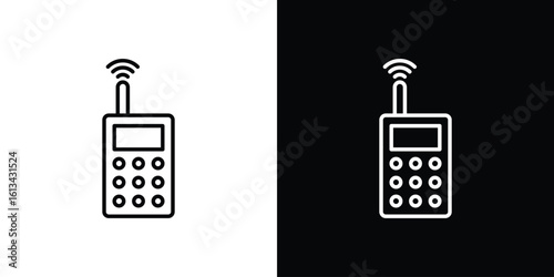Transmitter icon collection. Line vector sign, symbol for web and mobile