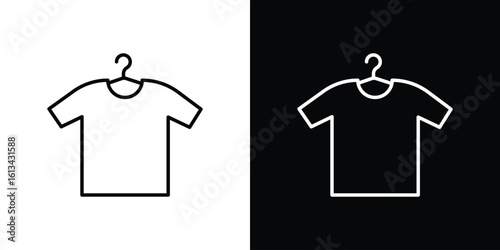 Tshirt icon collection. Line vector sign, symbol for web and mobile