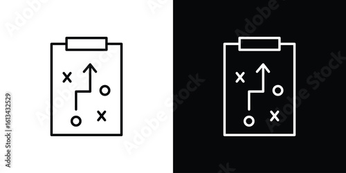 Strategy icon collection. Line vector sign, symbol for web and mobile