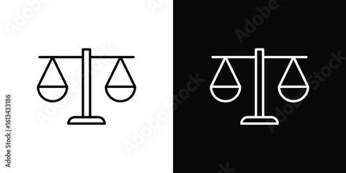 Scale icon collection. Line vector sign, symbol for web and mobile