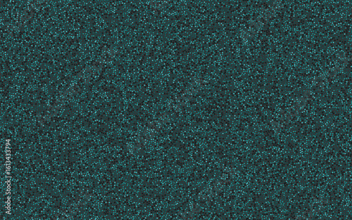 Seamless teal glitter texture with small particles, ideal for festive backgrounds, sparkling overlays, and celebratory design elements.