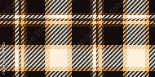 Black, Cream, and Tan Plaid Pattern, Seamless Tartan Checkered Design, Perfect for Autumn Textiles, Rustic Fashion, Home Decor, and Wallpaper