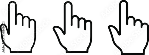 Glove Finger Silhouette Icon Vector Set - Apparel and Protective Gear