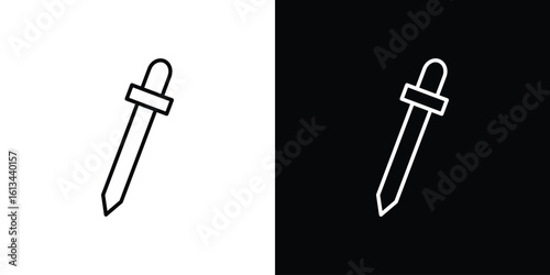 Color picker icon collection. Line vector sign, symbol for web and mobile