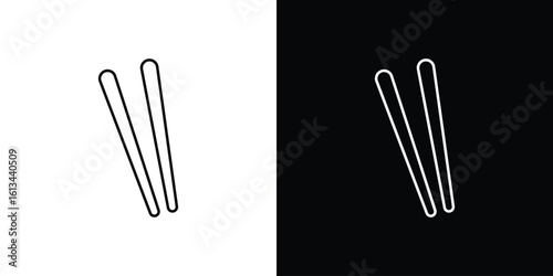 Chopsticks icon collection. Line vector sign, symbol for web and mobile
