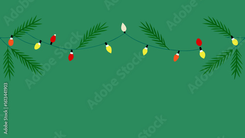 christmas scene brick wall interior